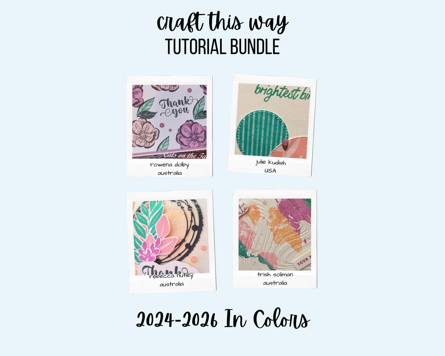 Craft This Way - 2024-2026 In Colors - PDF Tutorial Bundle