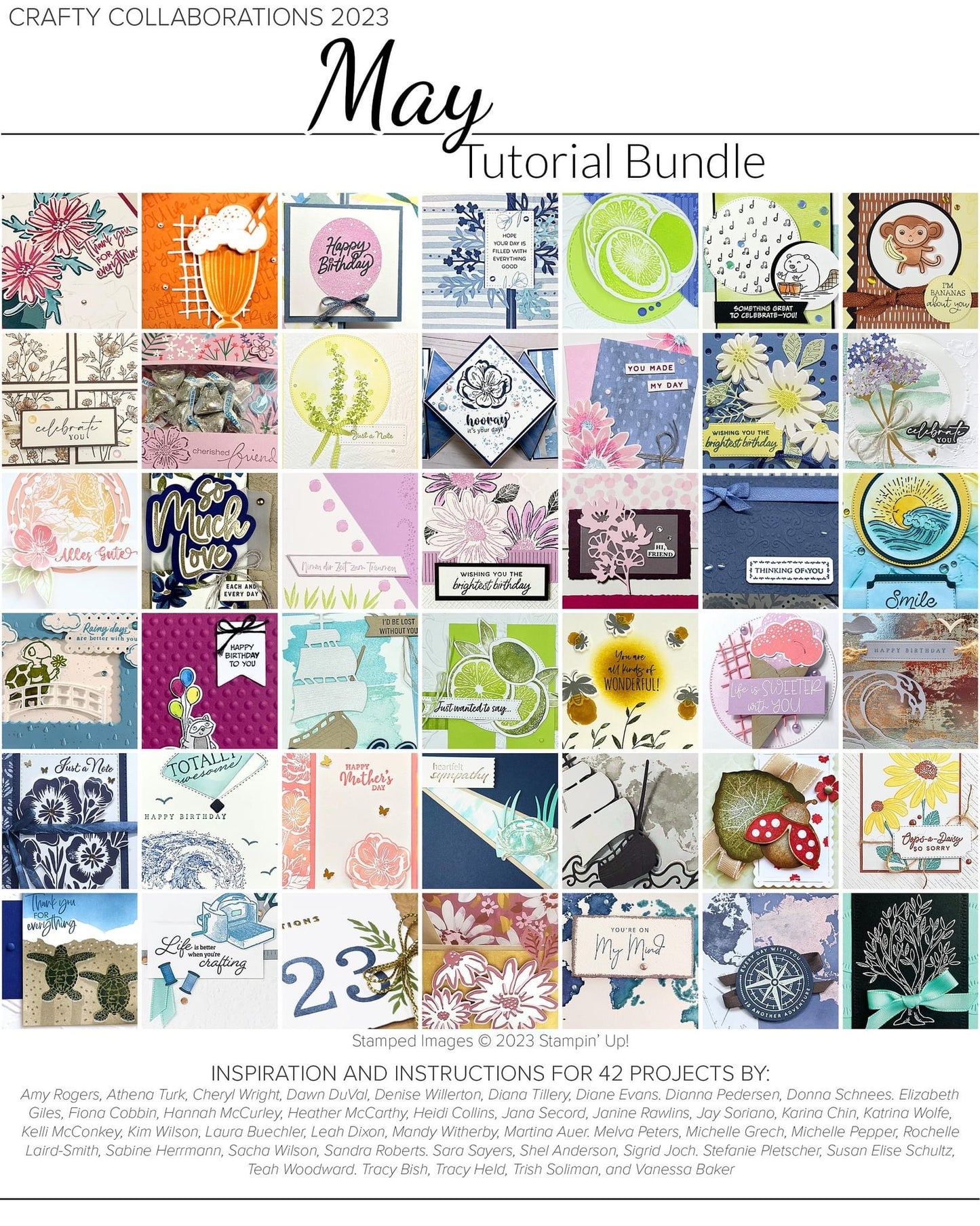 Crafty Collaborations - May 2023 - PDF Tutorial Bundle