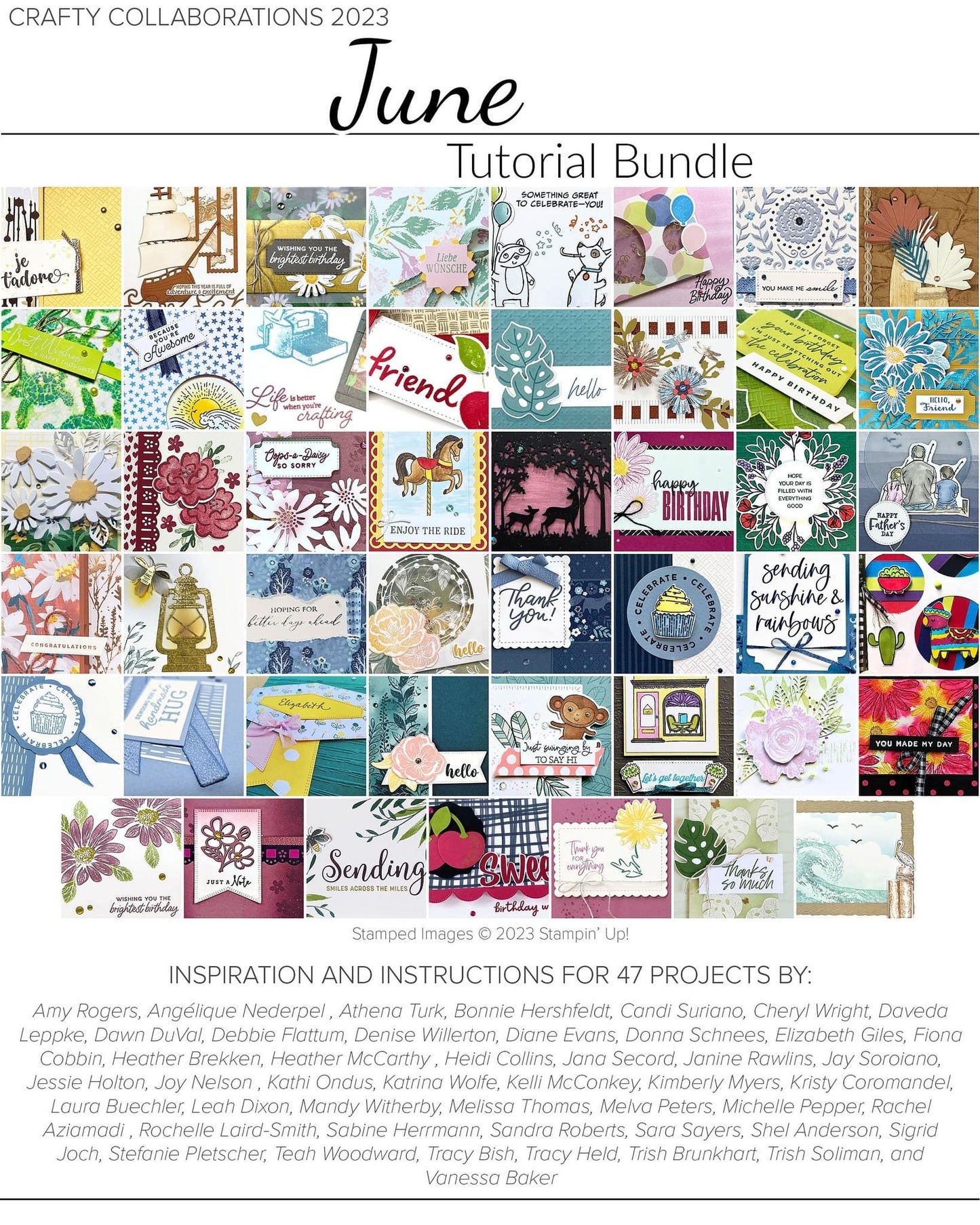 Crafty Collaborations - June 2023 - PDF Tutorial Bundle