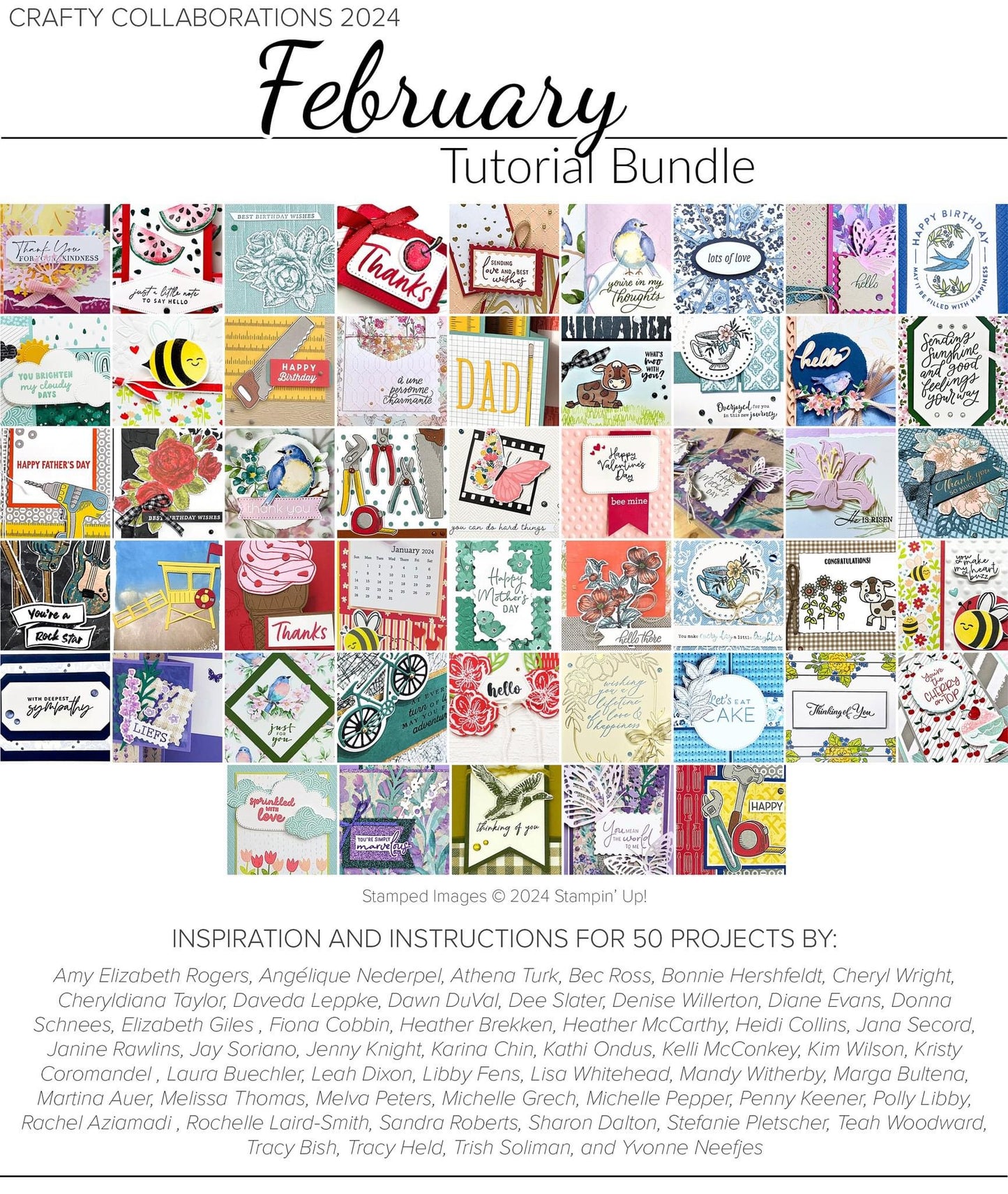 Crafty Collaborations - February 2024 - PDF Tutorial Bundle