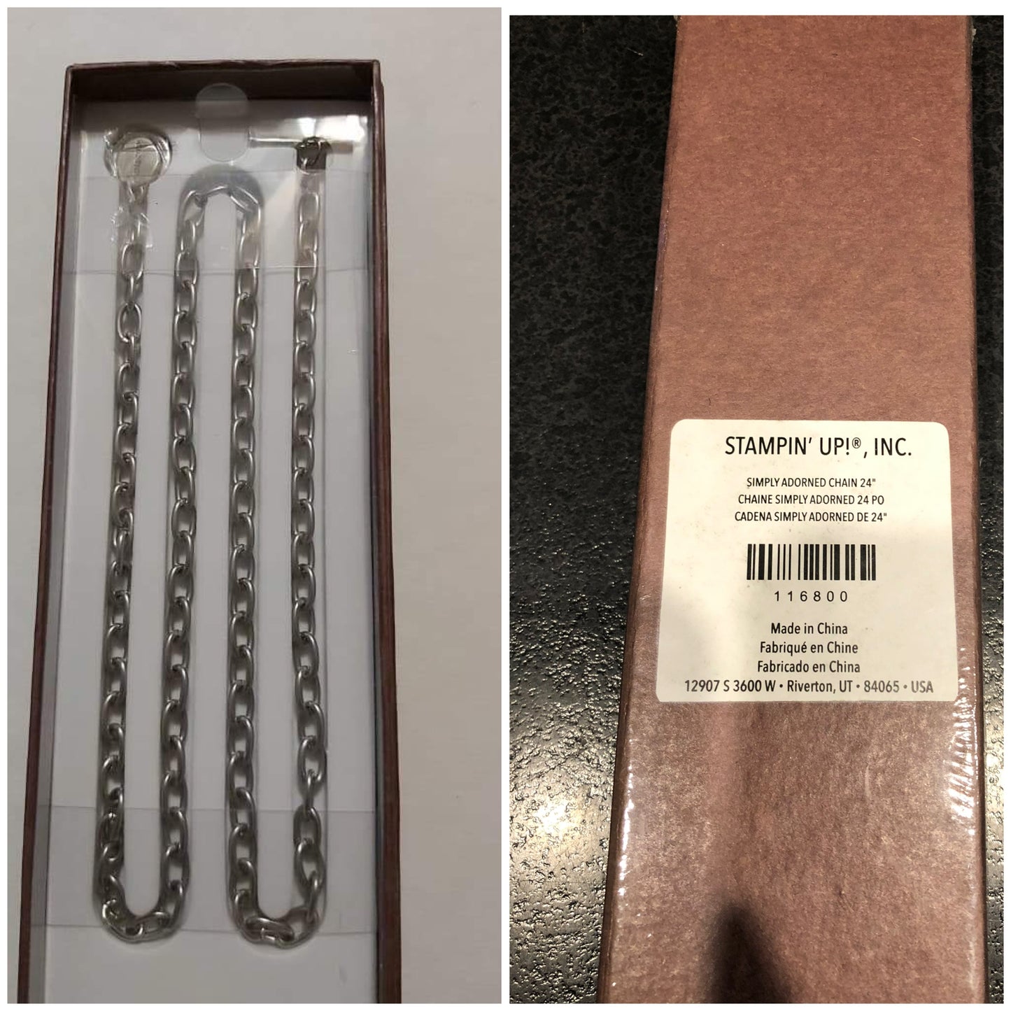 Stampin' Up! Jewellery - Simply Adorned Chain - New