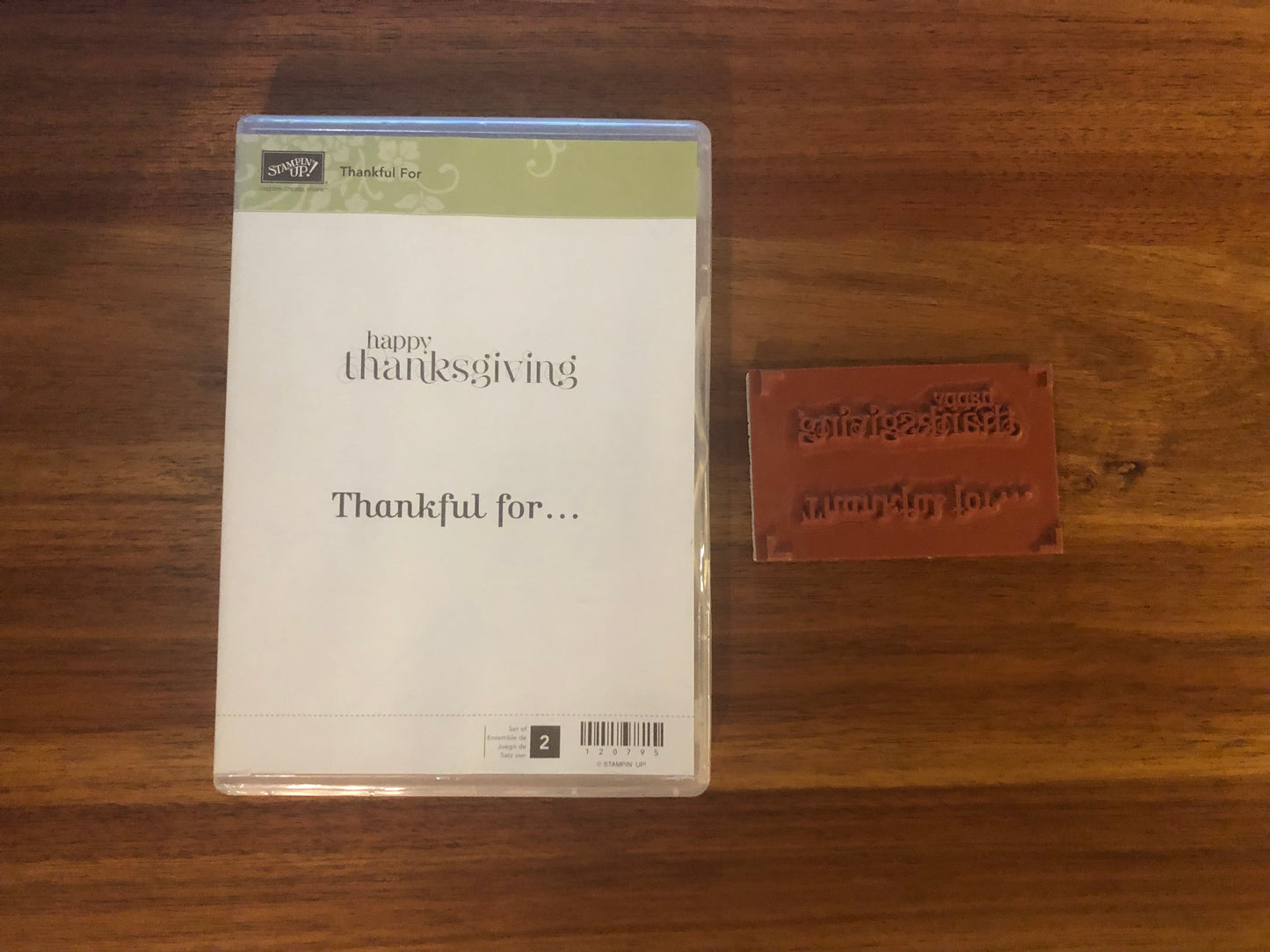 Stampin' Up! Stamp - Thankful For - New