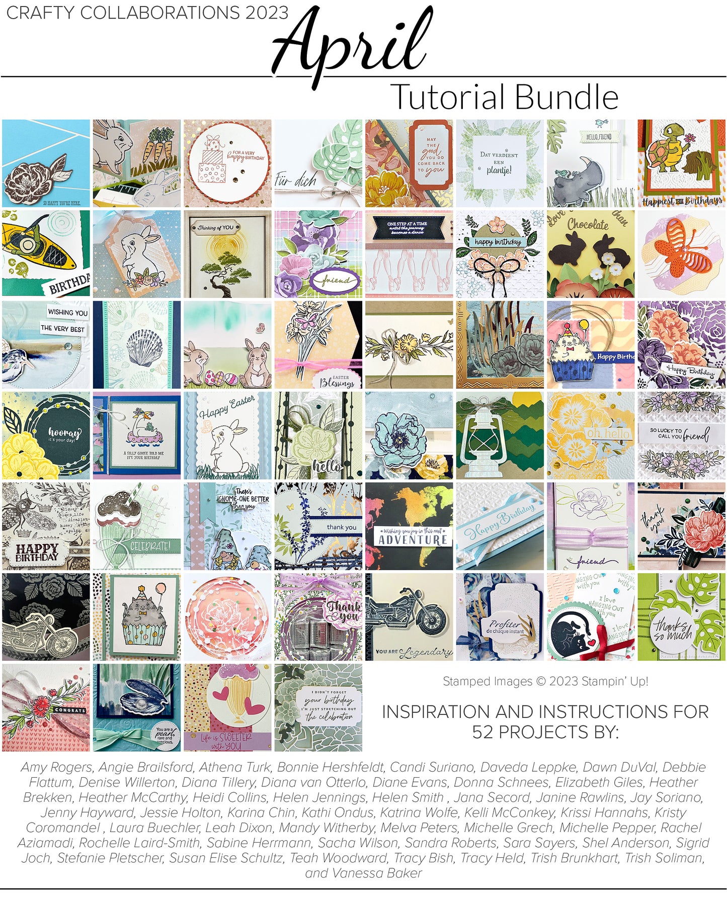 Crafty Collaborations - April 2023 - PDF Tutorial Bundle