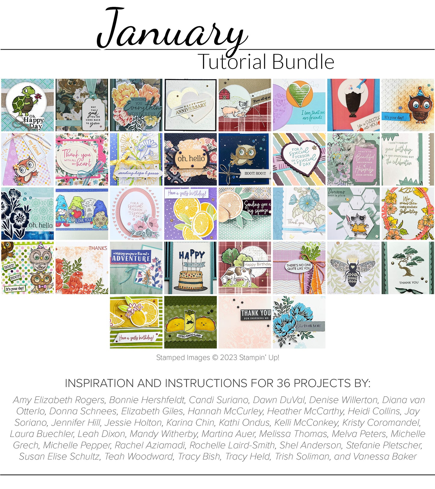 Crafty Collaborations - January 2023 - PDF Tutorial Bundle