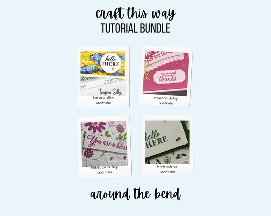 Craft This Way - Around the Bend - PDF Tutorial Bundle