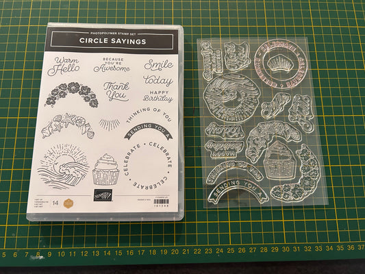 Stampin' Up! Stamp - Circle Sayings - Lightly Used