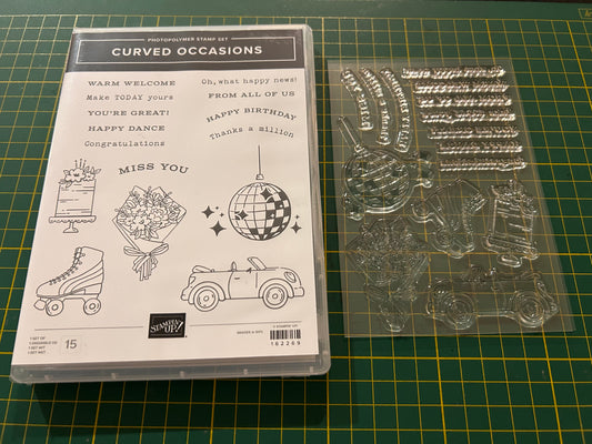 Stampin' Up! Stamp - Curved Occasions- New