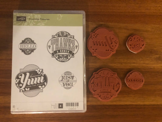 Stampin' Up! Stamp - Friendship Preserves - Preloved