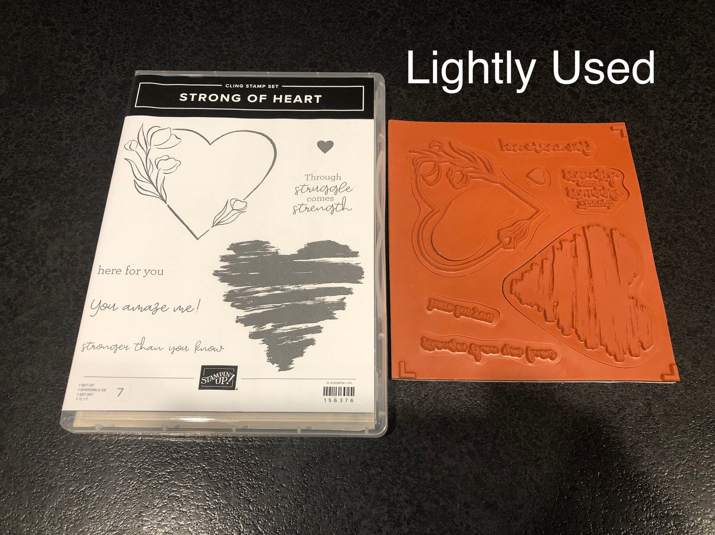 Stampin' Up! Stamp - Strong of Heart - Lightly Used